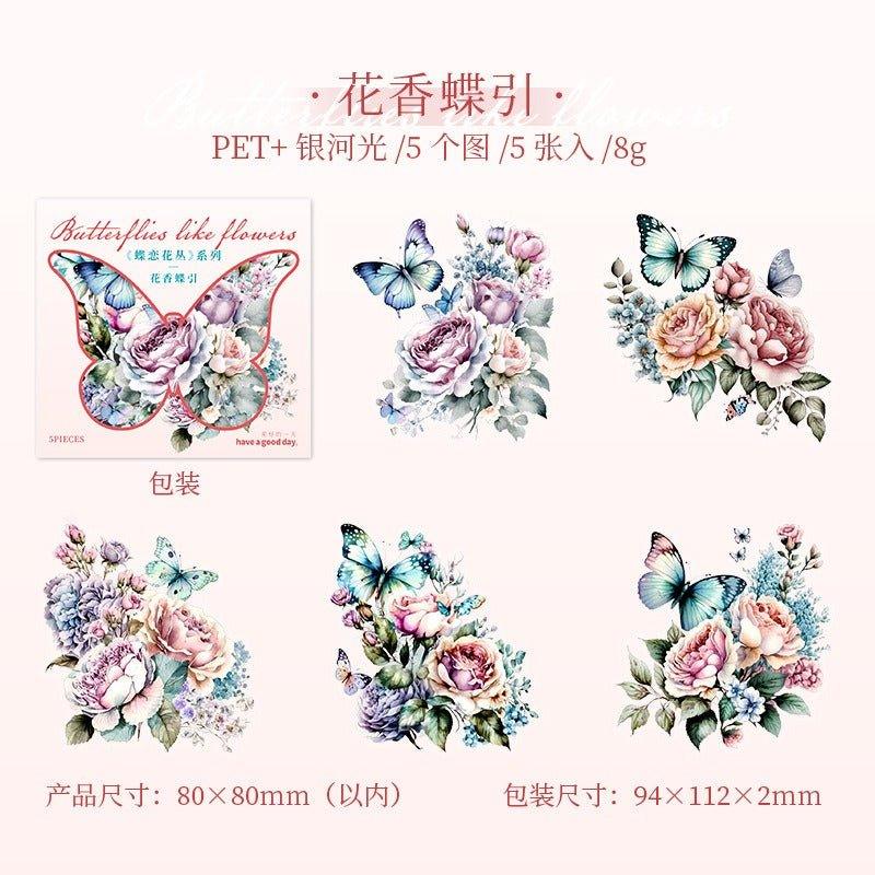 1161 Sticker Pack Butterfly Bush Collection