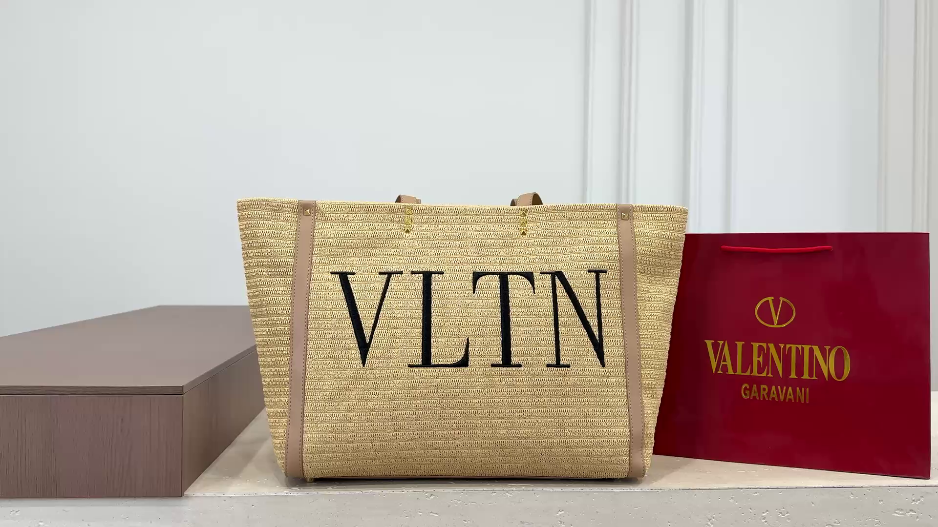 Valentino Straw Tote Bag