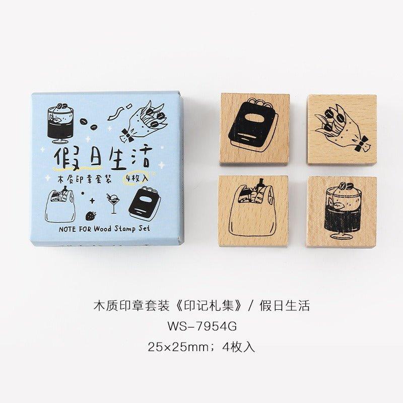 7014 Wooden Stamp Set