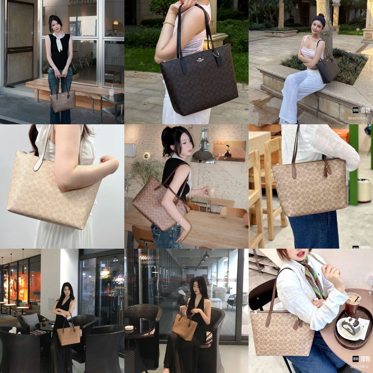 Women Handbag CBT20 Signature Zip Tote Shoulder Bag