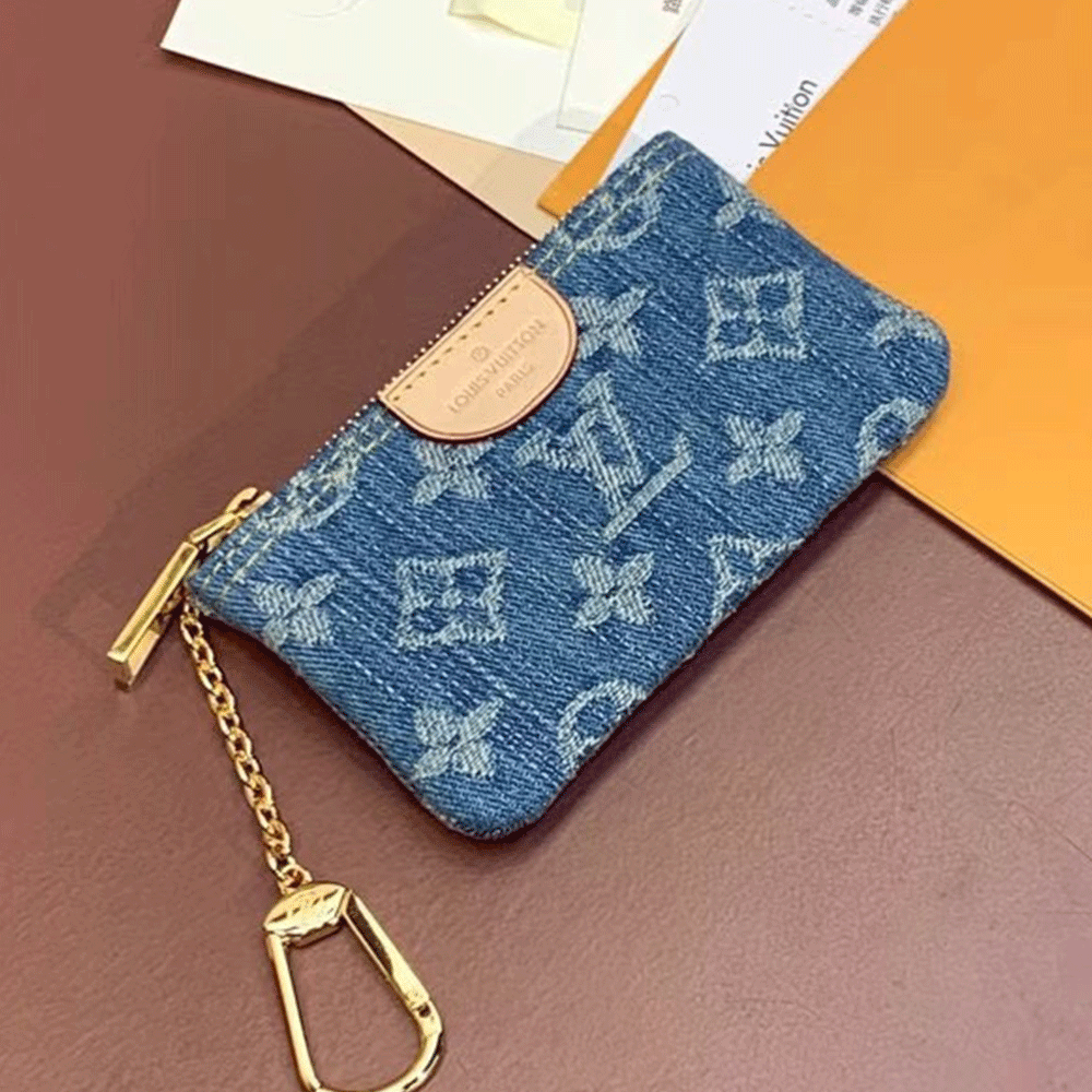 LV Jacquard Denim Key Bag