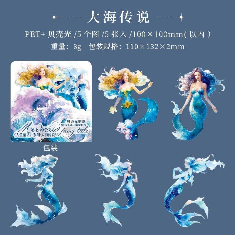 1099 Stickers Mermaid Fairy Tale Series