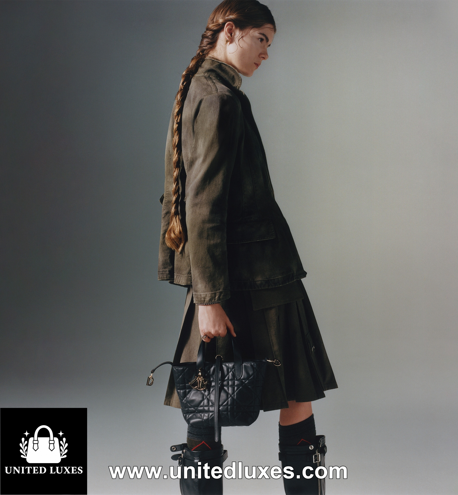 Replica Small Dior Toujours Vertical Tote Bag