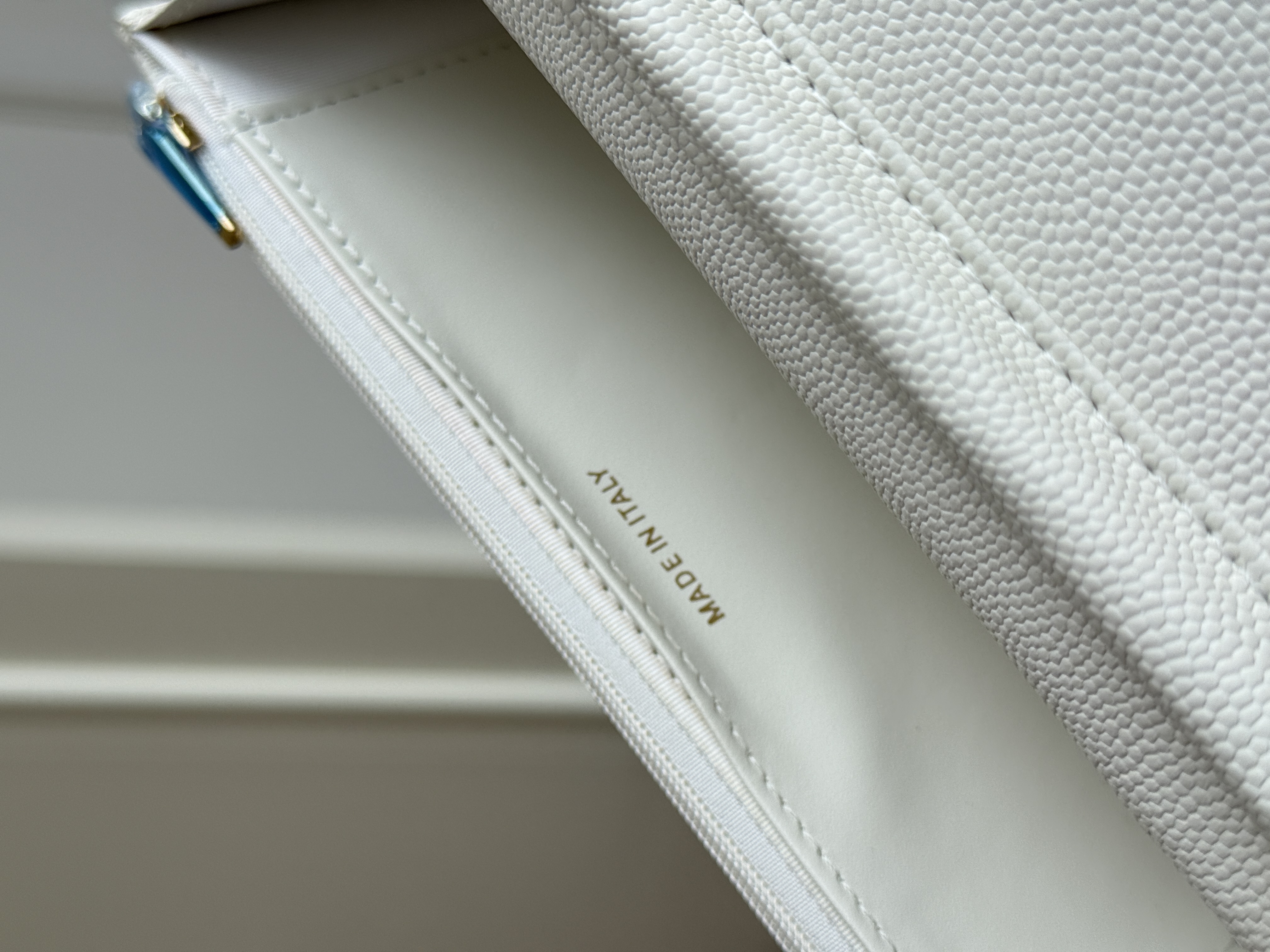 Chanel White Caviar Leather Wallet On Chain Crossbody Bag