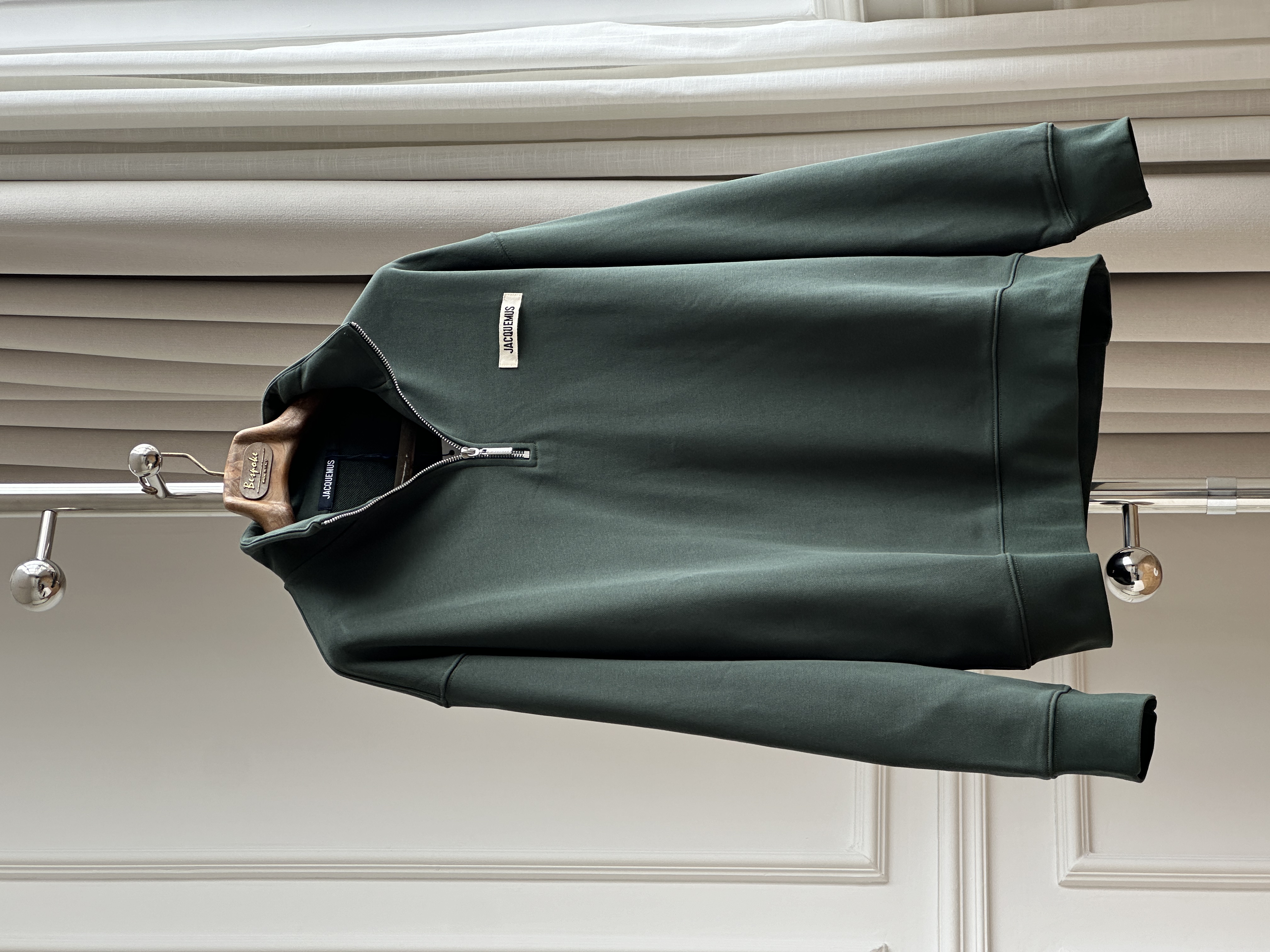 Jacquemus Logo-Patch Half-Zip Sweatshirt