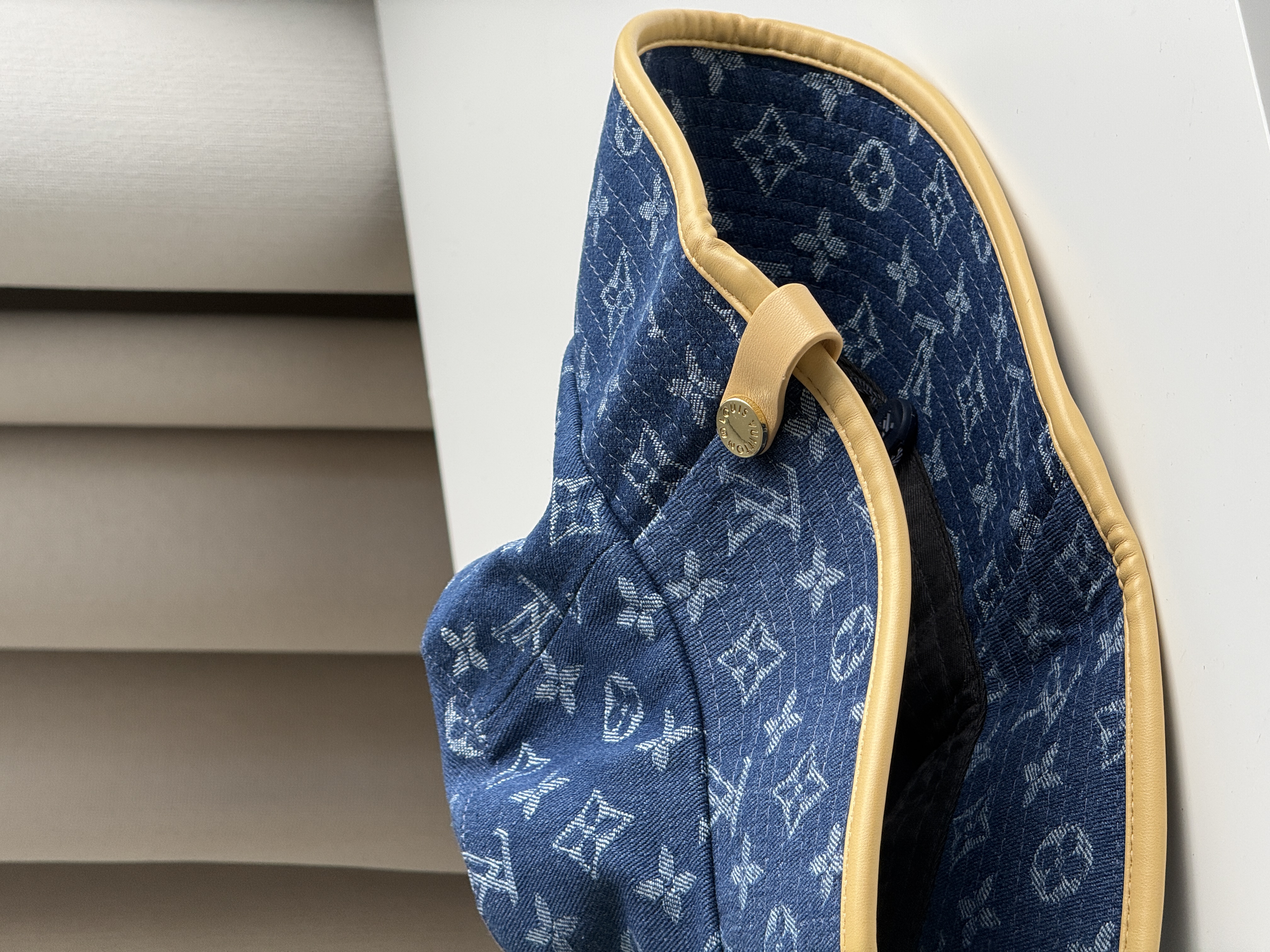 Louis Vuitton Blue Denim Monogram Bucket Hat