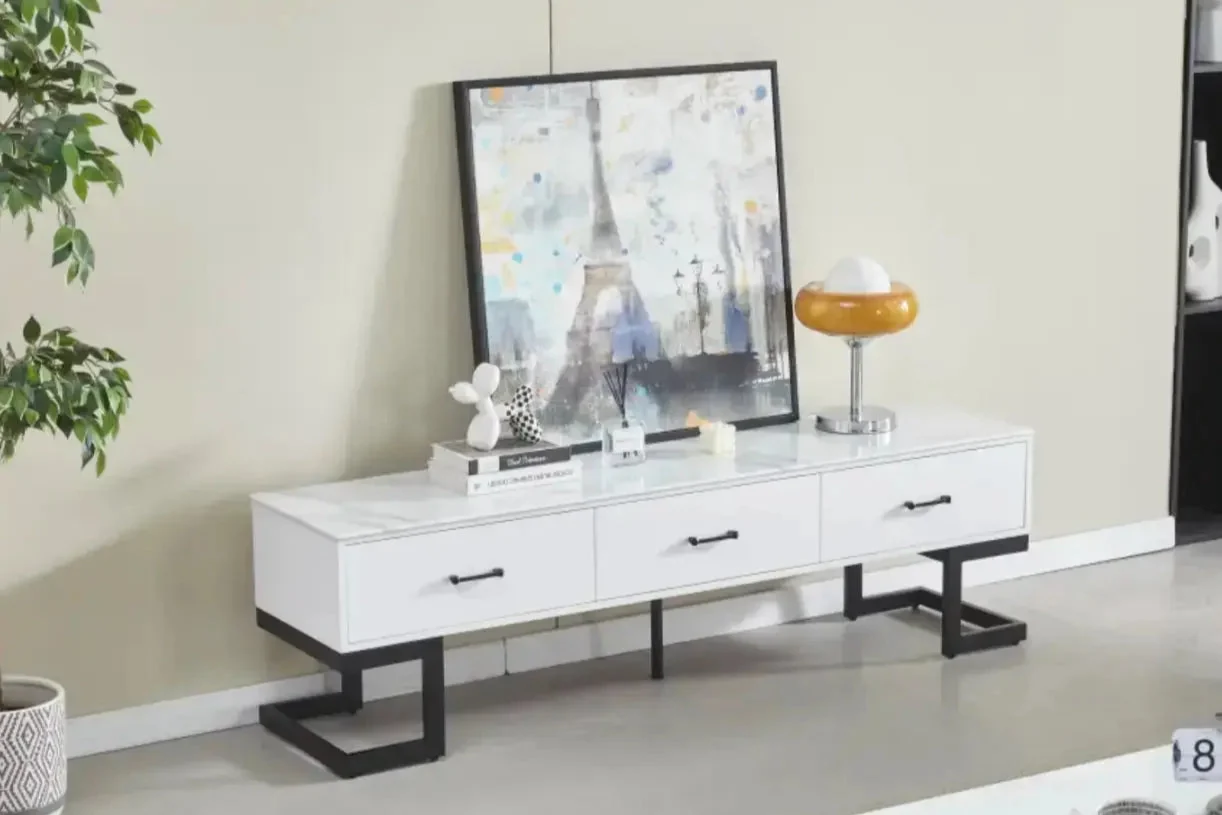 Lila - Meuble TV avec Rangement - 170 x 40cm