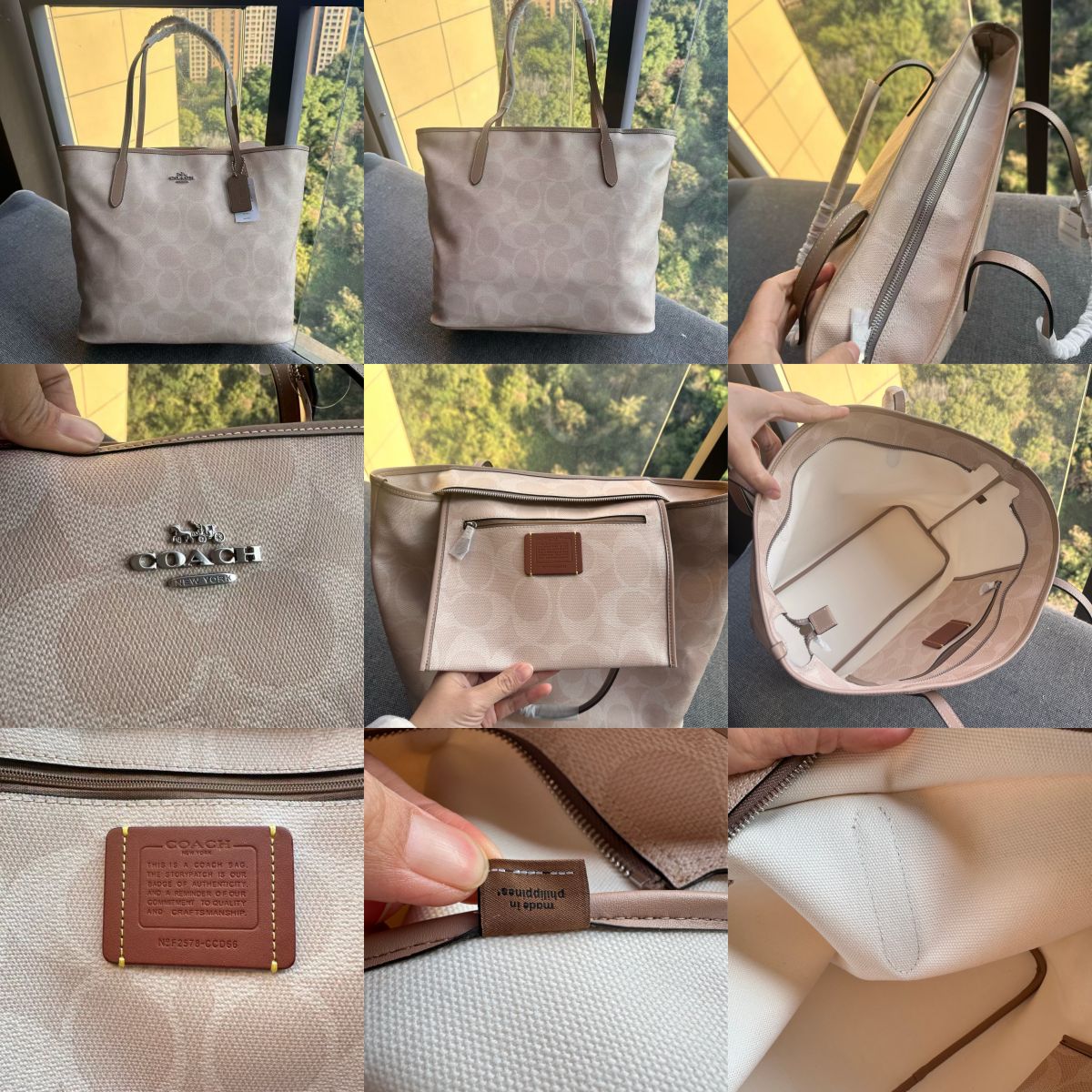 Women Handbag CCD66 Large City Tote Bag In Maxi Signature Canvas
