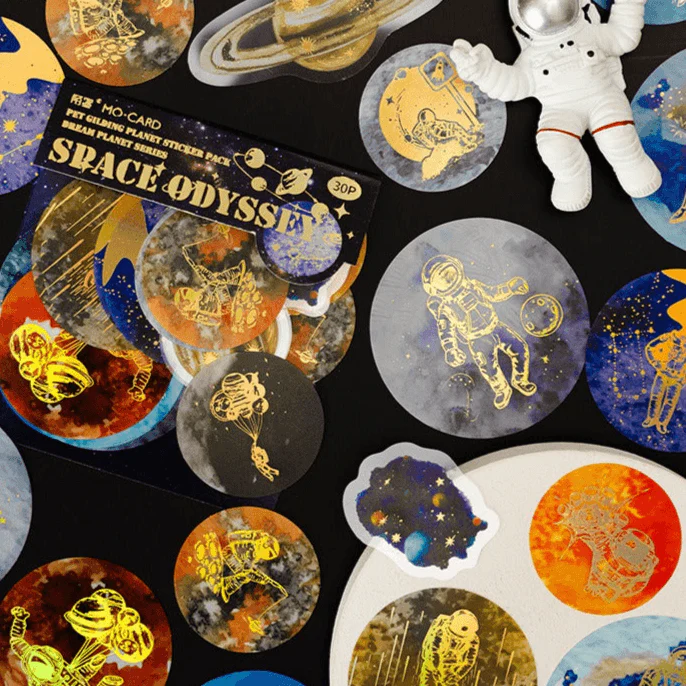 1051 Foil Sticker Pack Fantasy Planet Collection