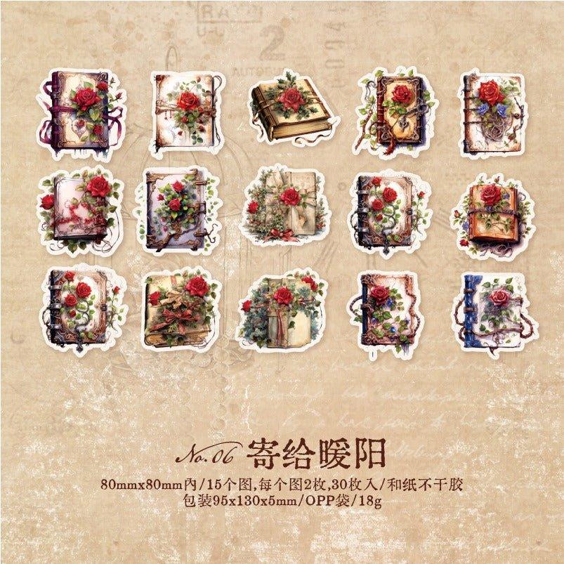 1154 Sticker Pack Bookish Time Series