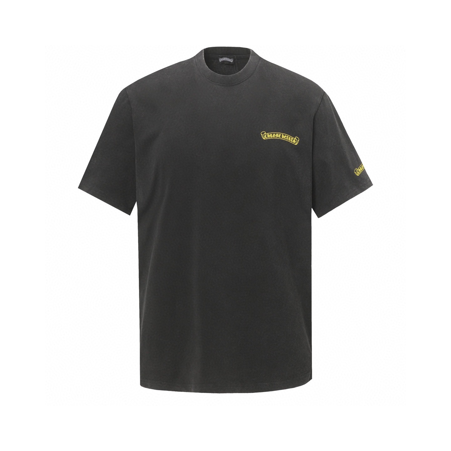 Chrome hearts 25ss black and yellow logo tee
