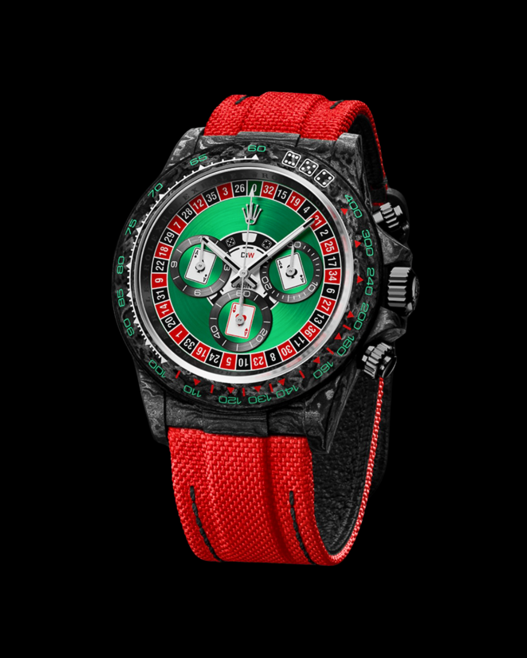 DiW 41mm Rolex Daytona LUCKY PLAYER (CASINO) 41mm【1:1 Replica】