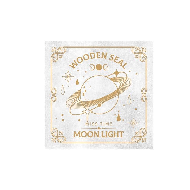 7005  3-in-1 Wooden Stamp Long Moon and Stars Series