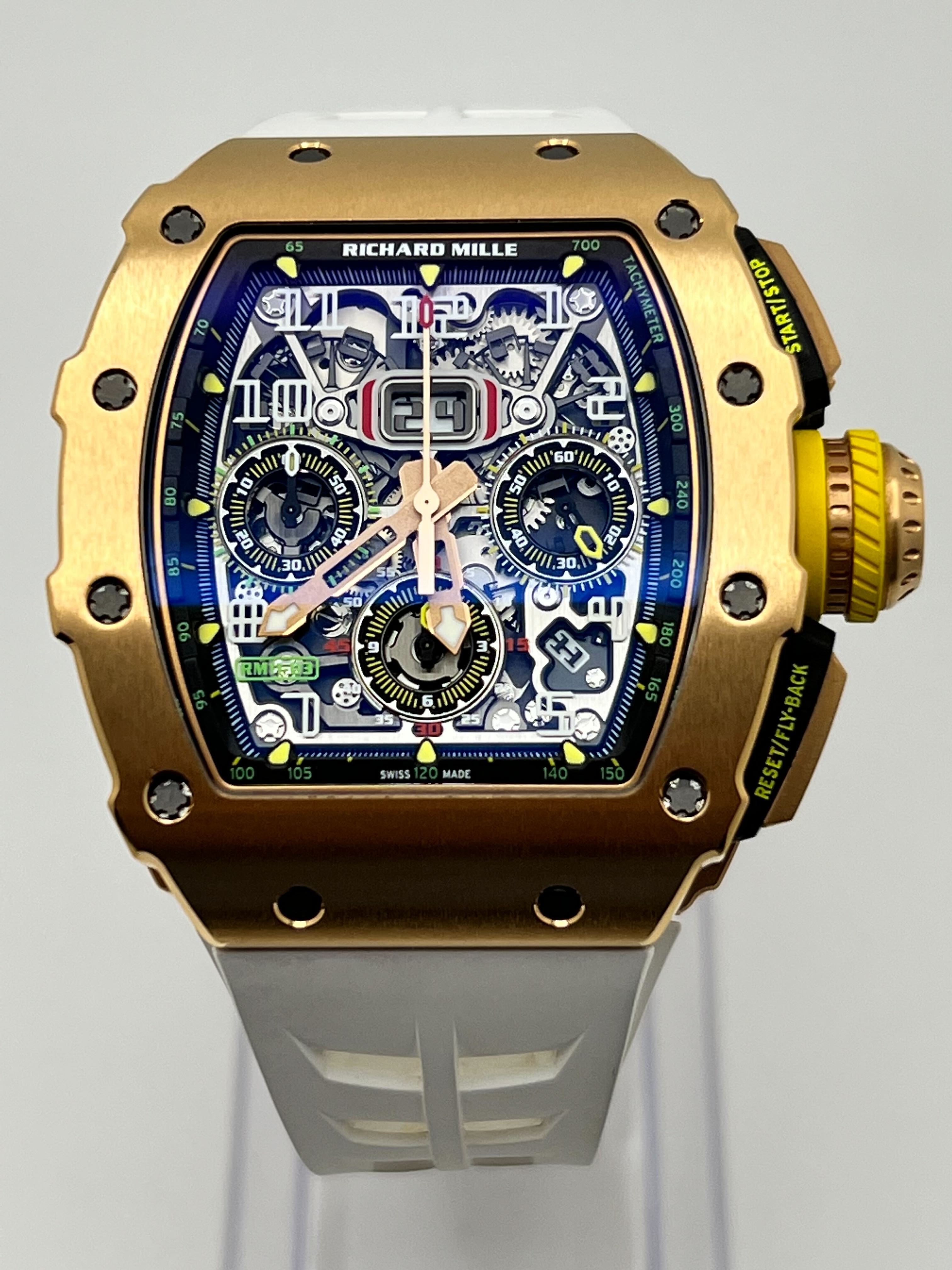 Richard Mille Rose Gold Flyback Chronograph RM11-03【1:1 Replica】