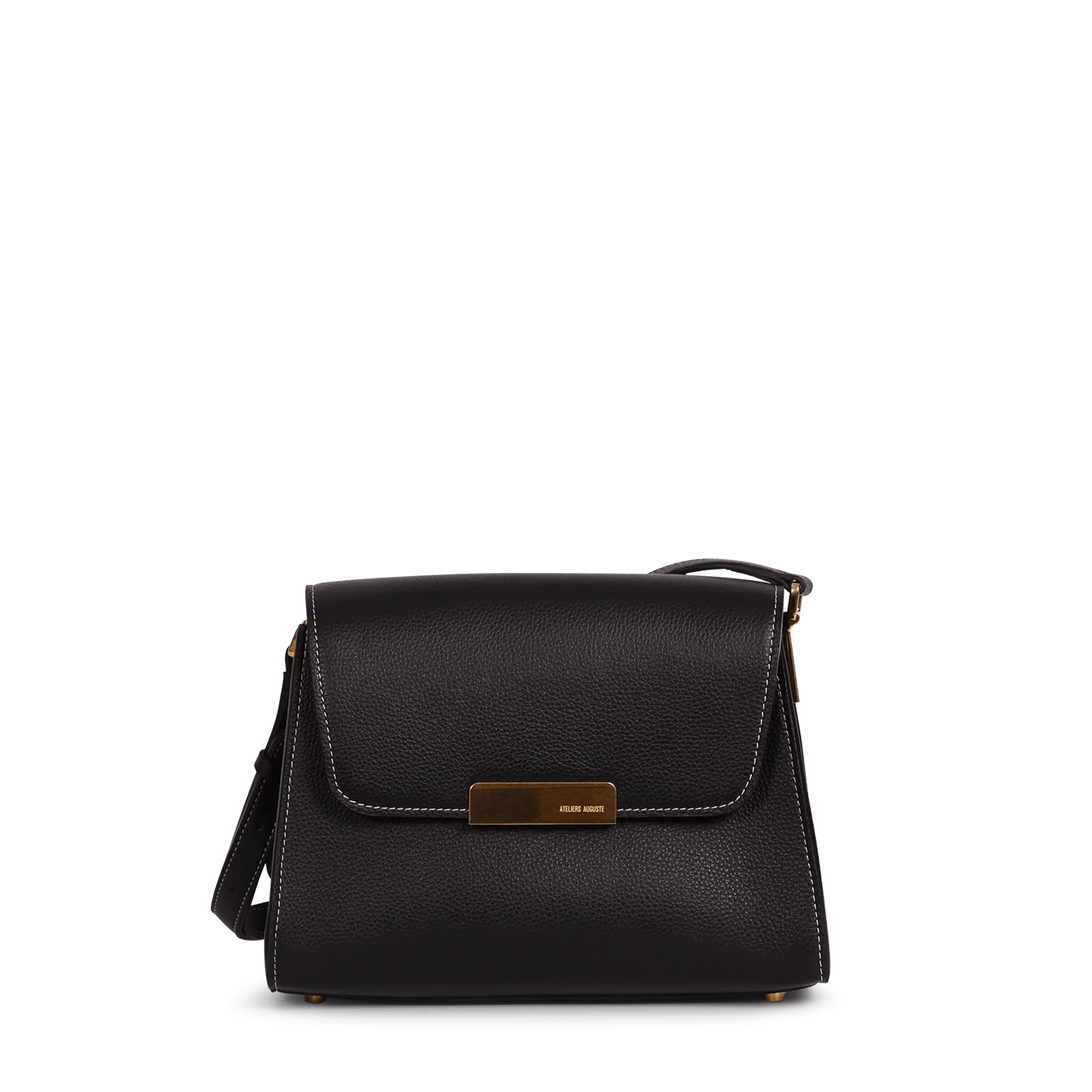 Mini Amelot  - Cuir Grainé Noir