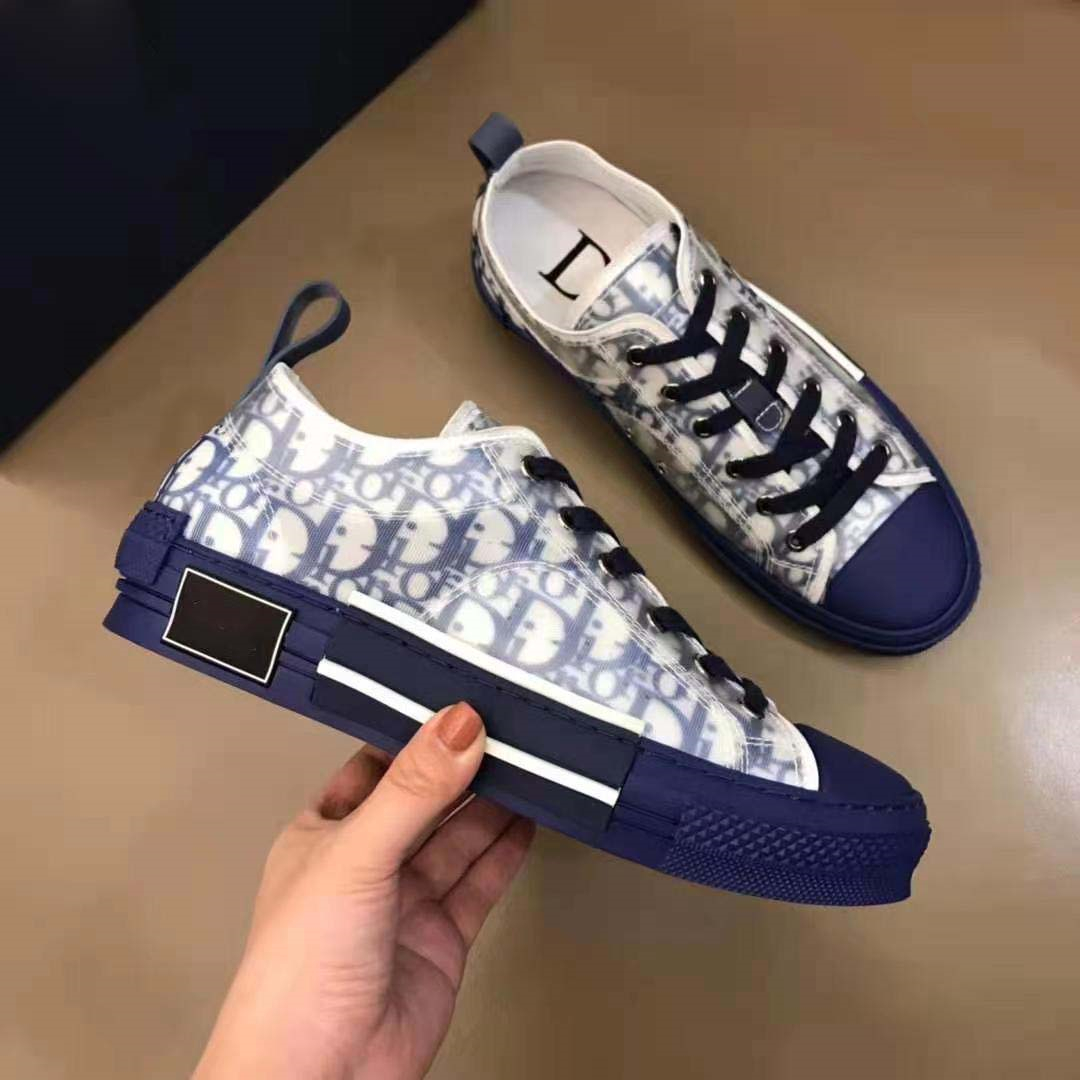 Dior B23 Luxury Shoes with white print logo