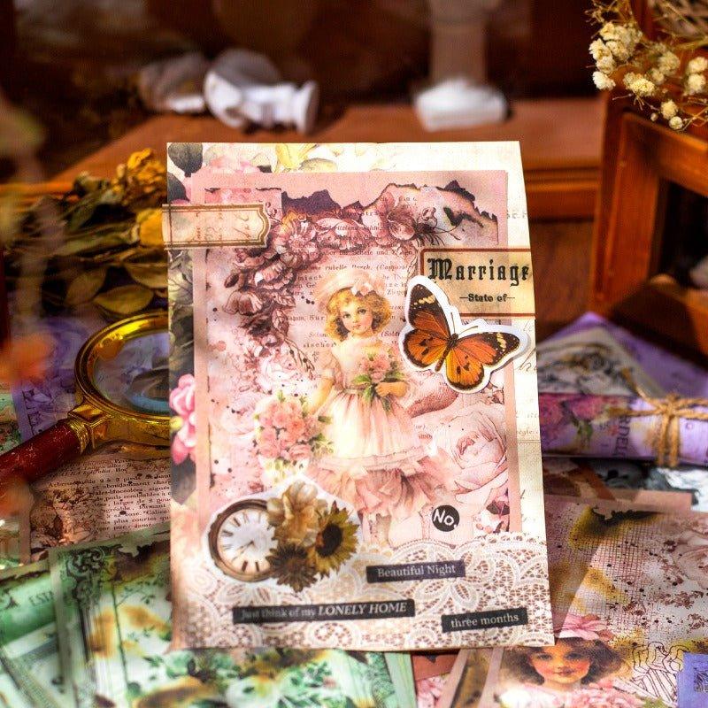 2166 Stock Paper Old Book Memoirs Series