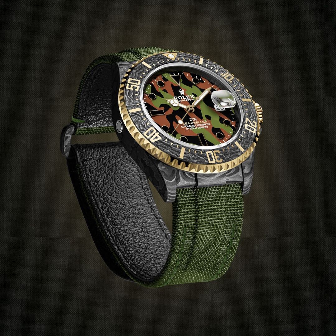 NTPT Carbon DiW Rolex Sea Dweller MILITARY【1:1 Replica】