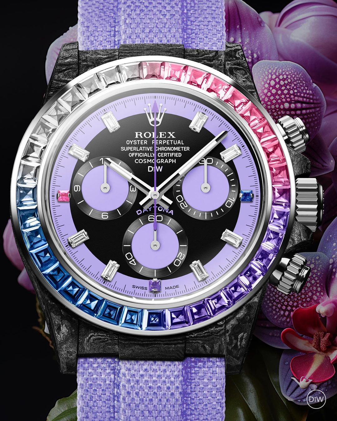 Rolex DiW Daytona RAINBOW VIOLET【1:1 Replica】