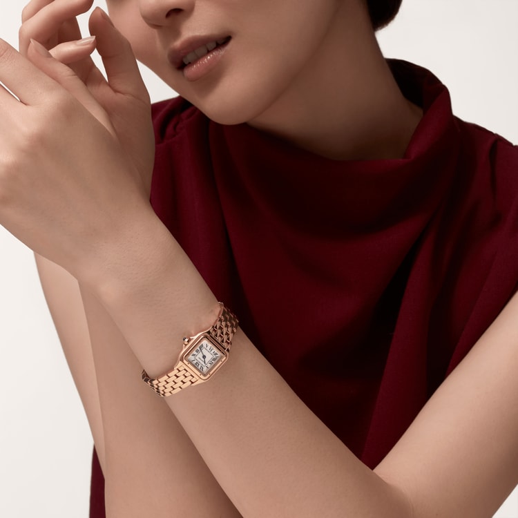 PANTHÈRE DE CARTIER WATCH Small model, quartz movement, rose gold【1:1 Replica】