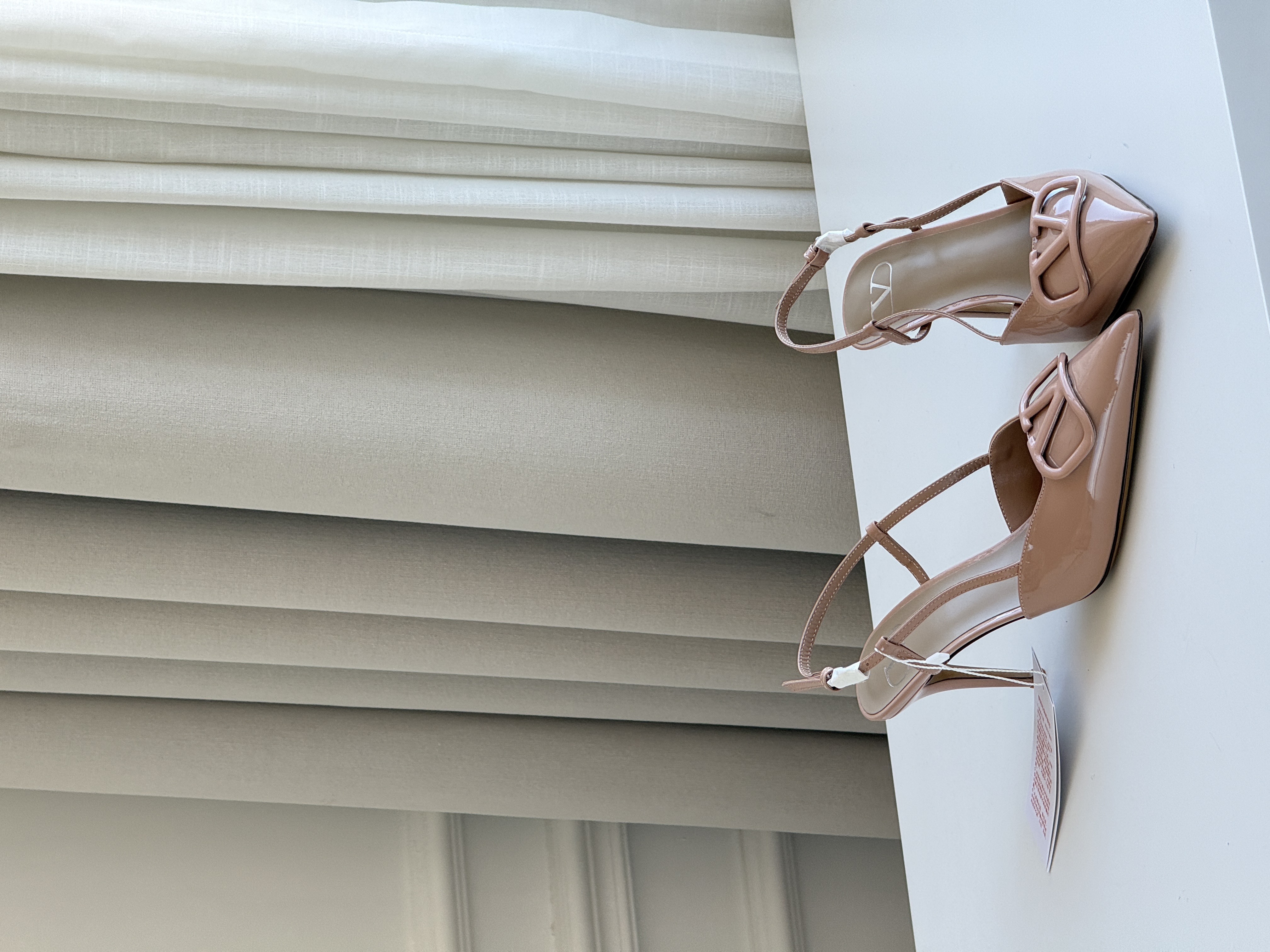 Valentino Garavani VLogo Patent Leather Slingback Pumps
