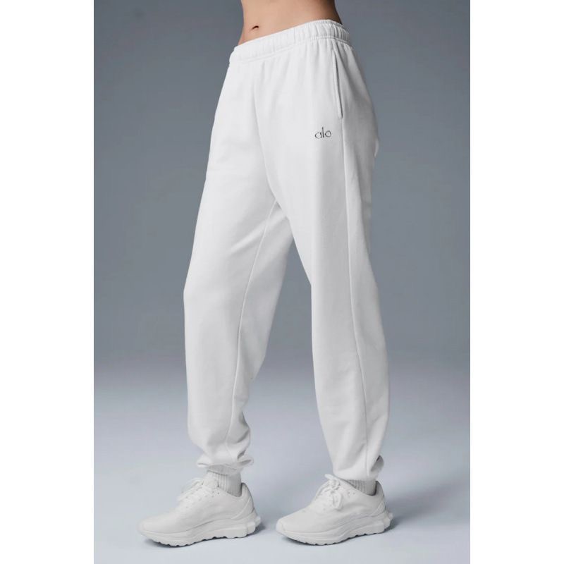 Alo Yoga Women Embroidered Logo Jogger Sweat Pants