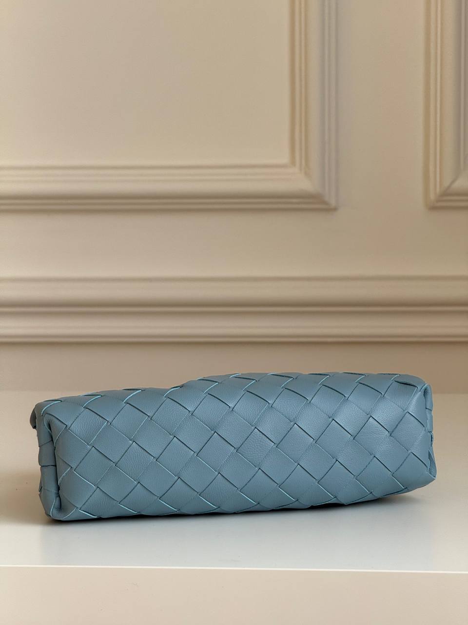 Bottega Veneta The Pouch Intrecciato Leather Clutch