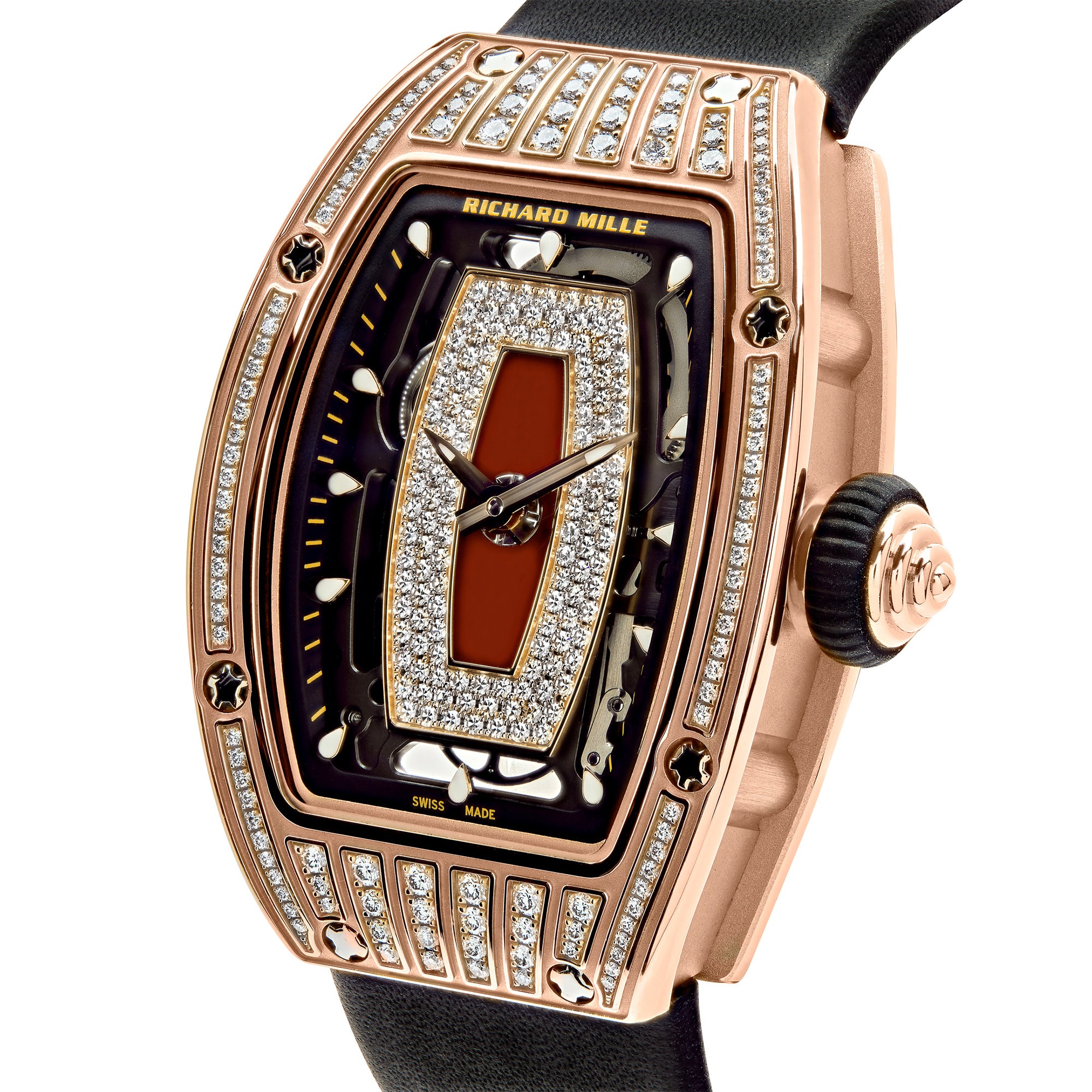 Richard Mille Ladies' Rose Gold Diamond Set RM07-01【1:1 Replica】