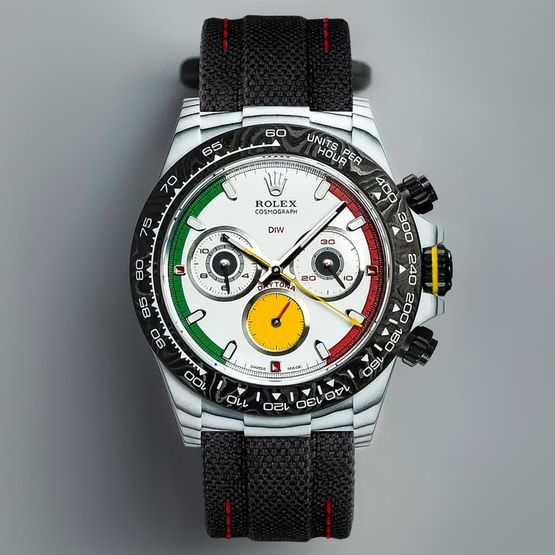 DiW Rolex Daytona FERRARI WATCH CarboQuartz【1:1 Replica】