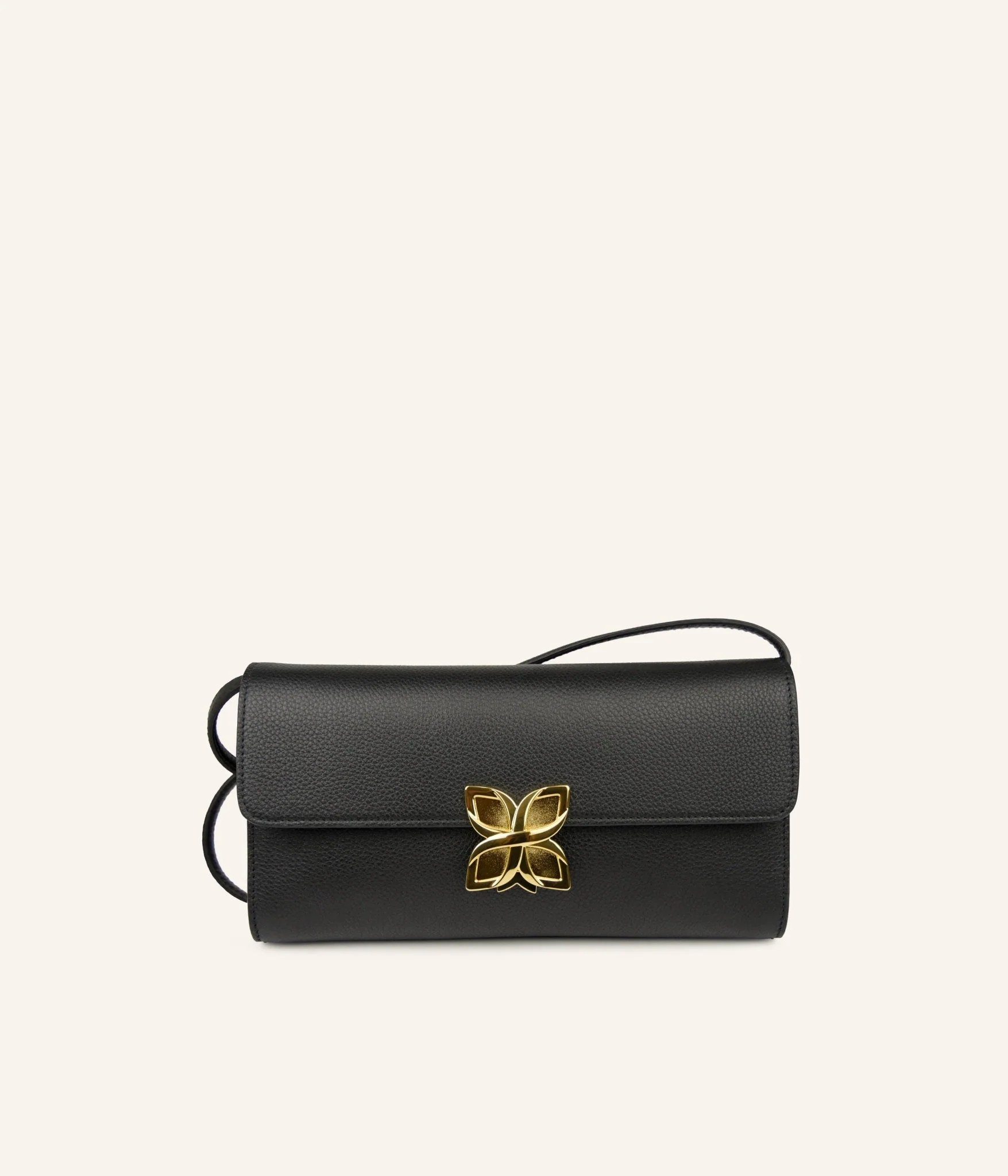 Hortensia Clutch | Noir