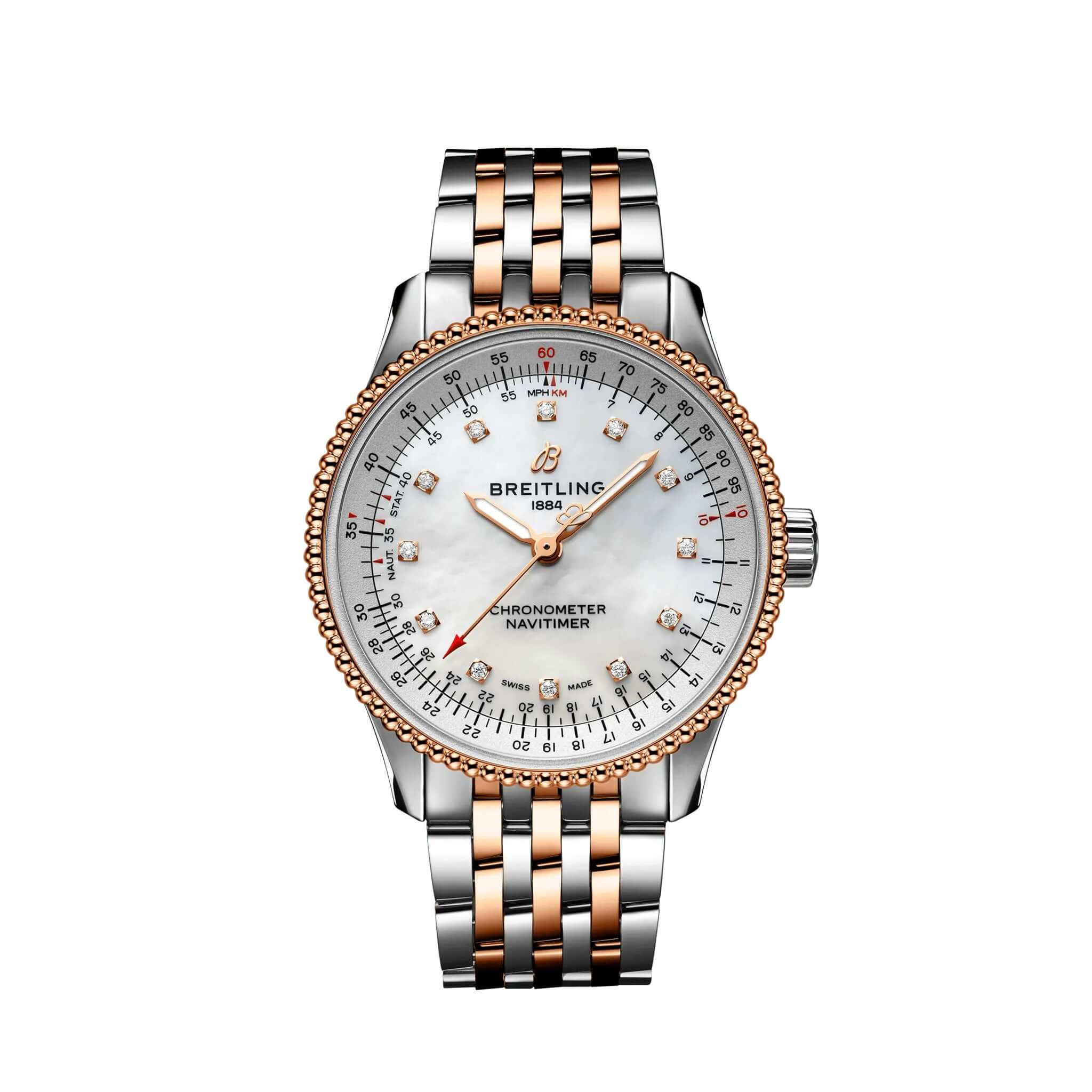 Breitling Navitimer Automatic 35 Steel & Gold U17395211A1U1【1:1 Replica】