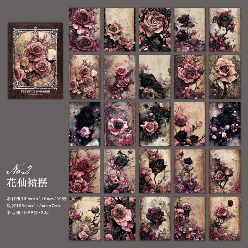 2118 Material Paper Witch's Garden Collection