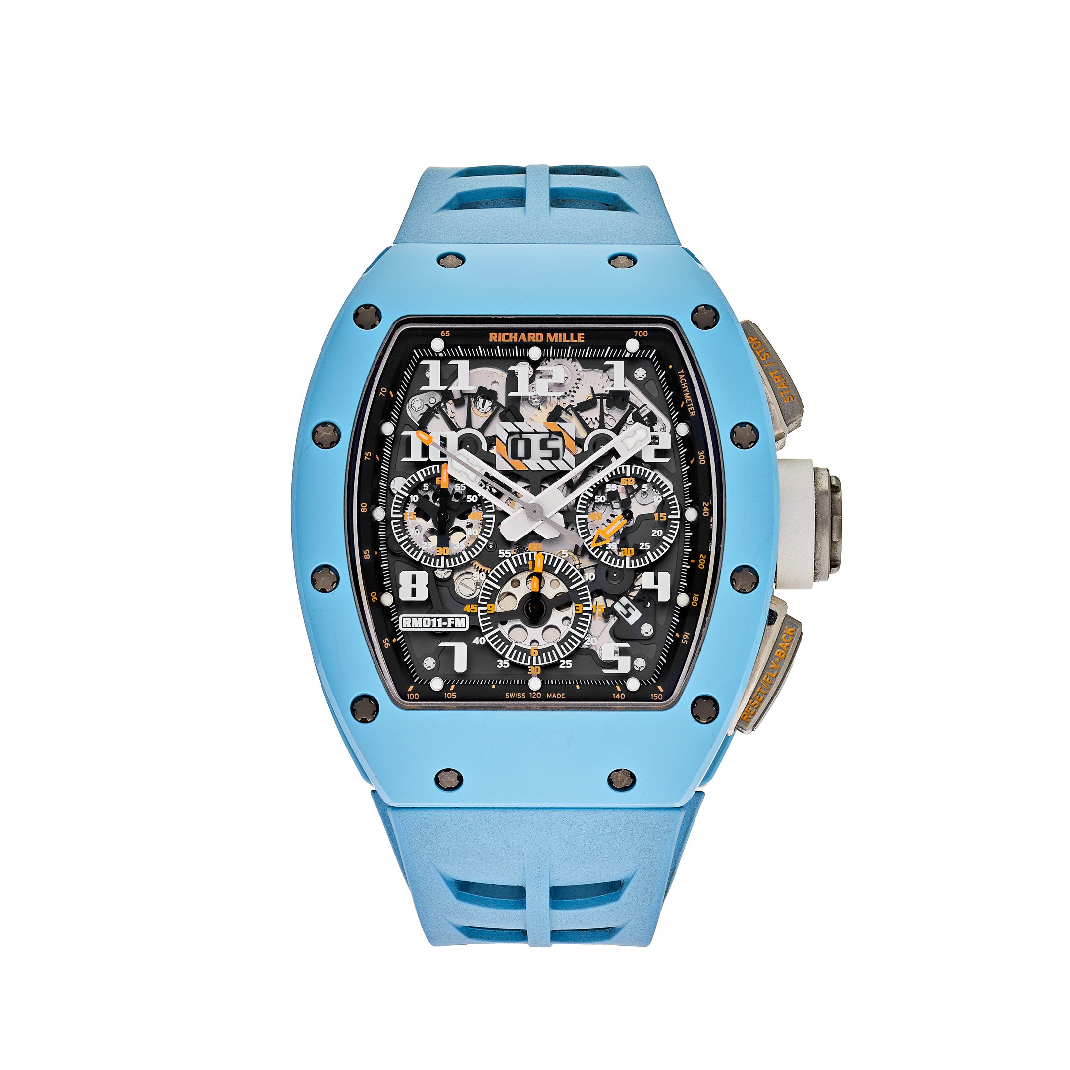 Richard Mille Baby Blue Ceramic Last Edition Felipe Massa RM011【1:1 Replica】