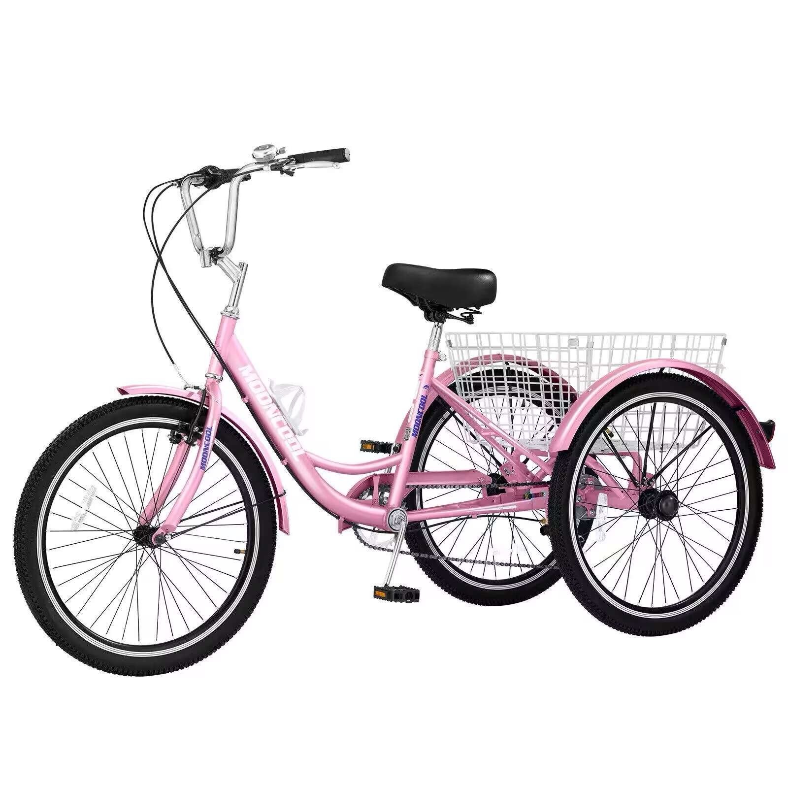 MOONCOOL 20/24/26 inch Adult Trike 3 Wheeled 2LMIU