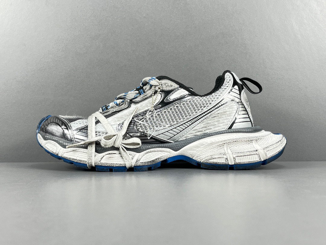 balenciaga 3xl extreme laces VG Grey & Blue(Run Big, Need One Size Down)