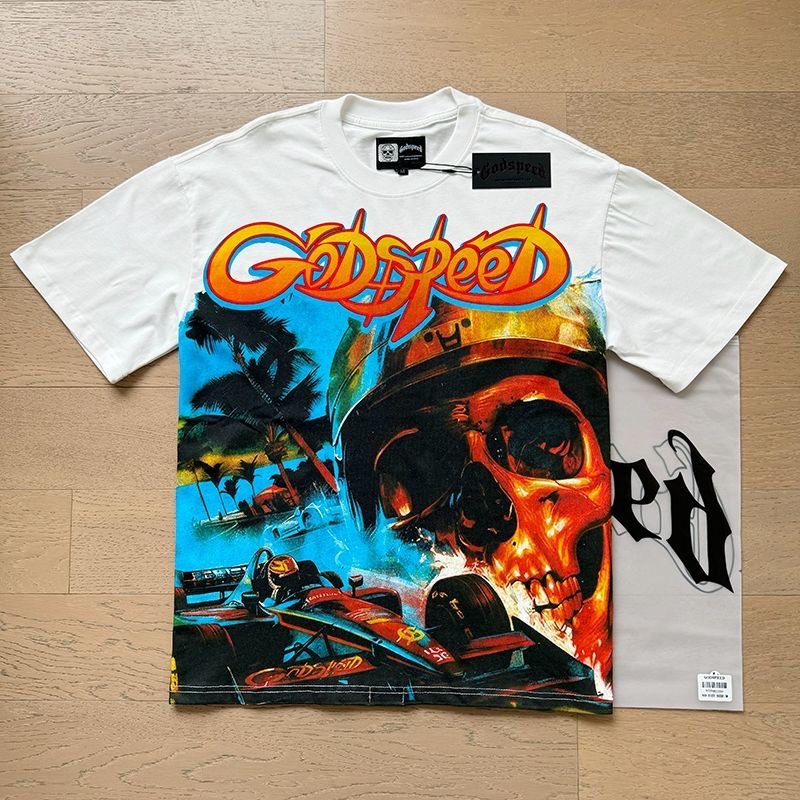 Godspeed F1 Print tee White Color