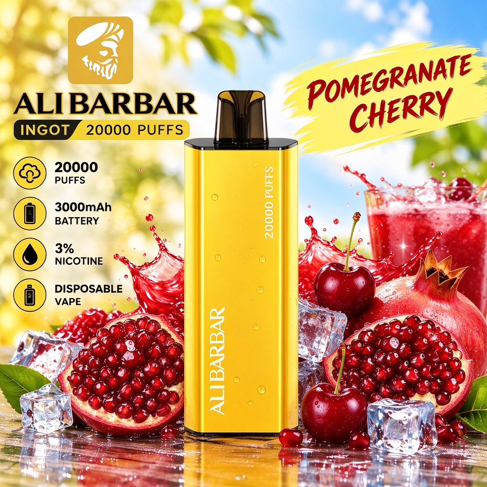 ALIBARBAR 20,000 Puffs Disposable Vape – 16 Flavours
