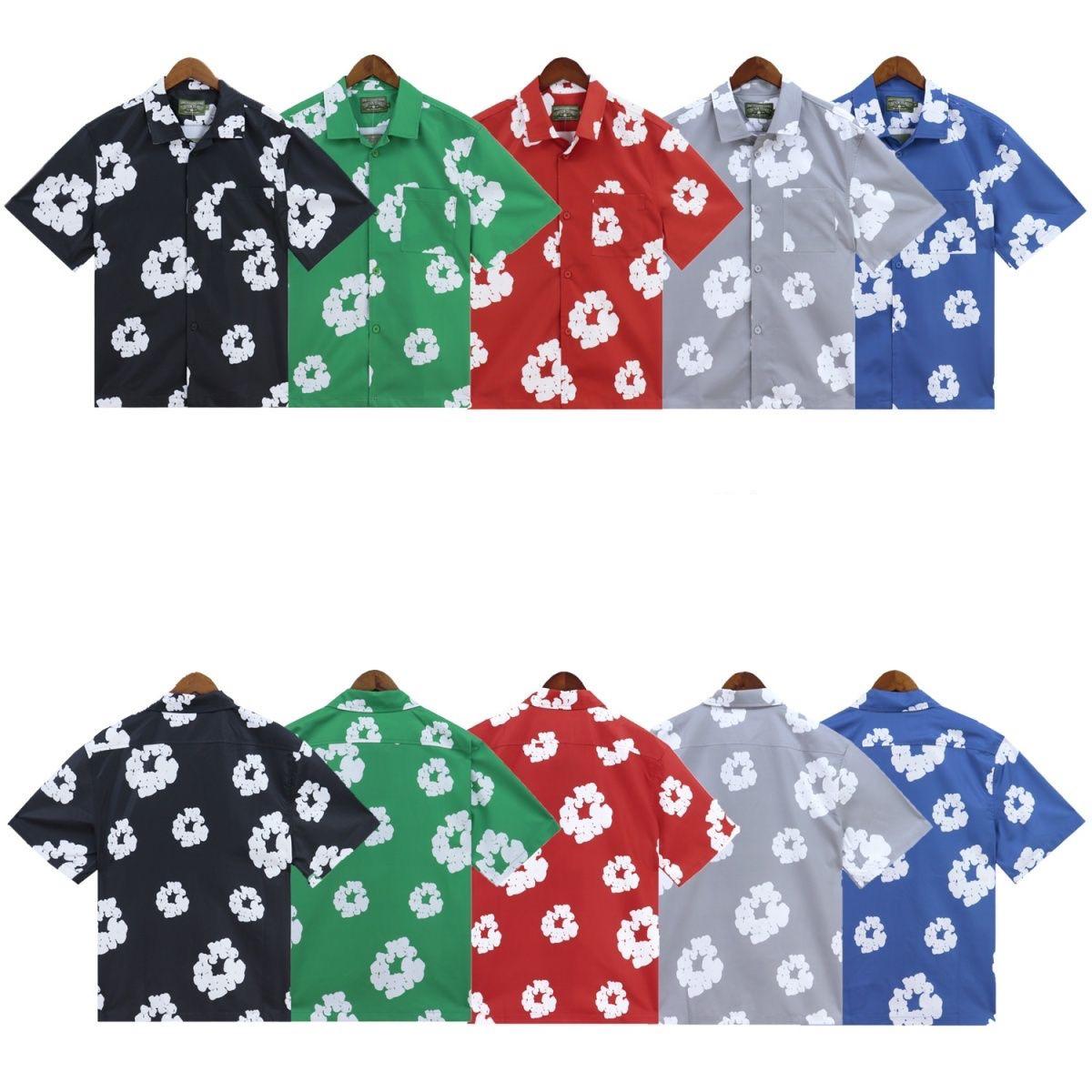 Kapok puff priniting polo tshirt