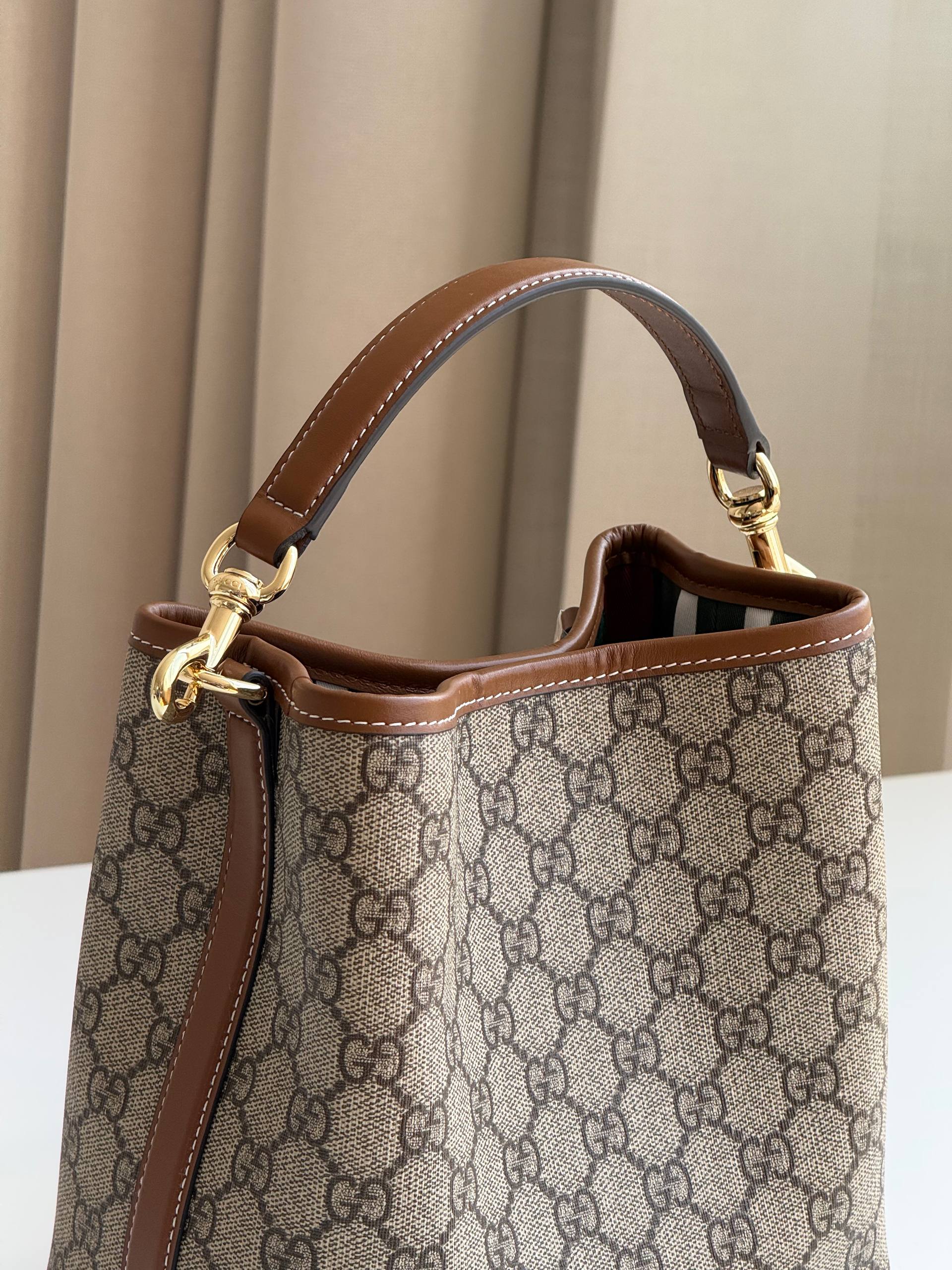 Gucci GG Emblem Bucket Bag