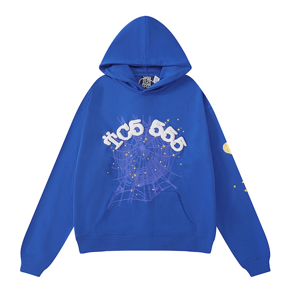 blue 5555 hoodie