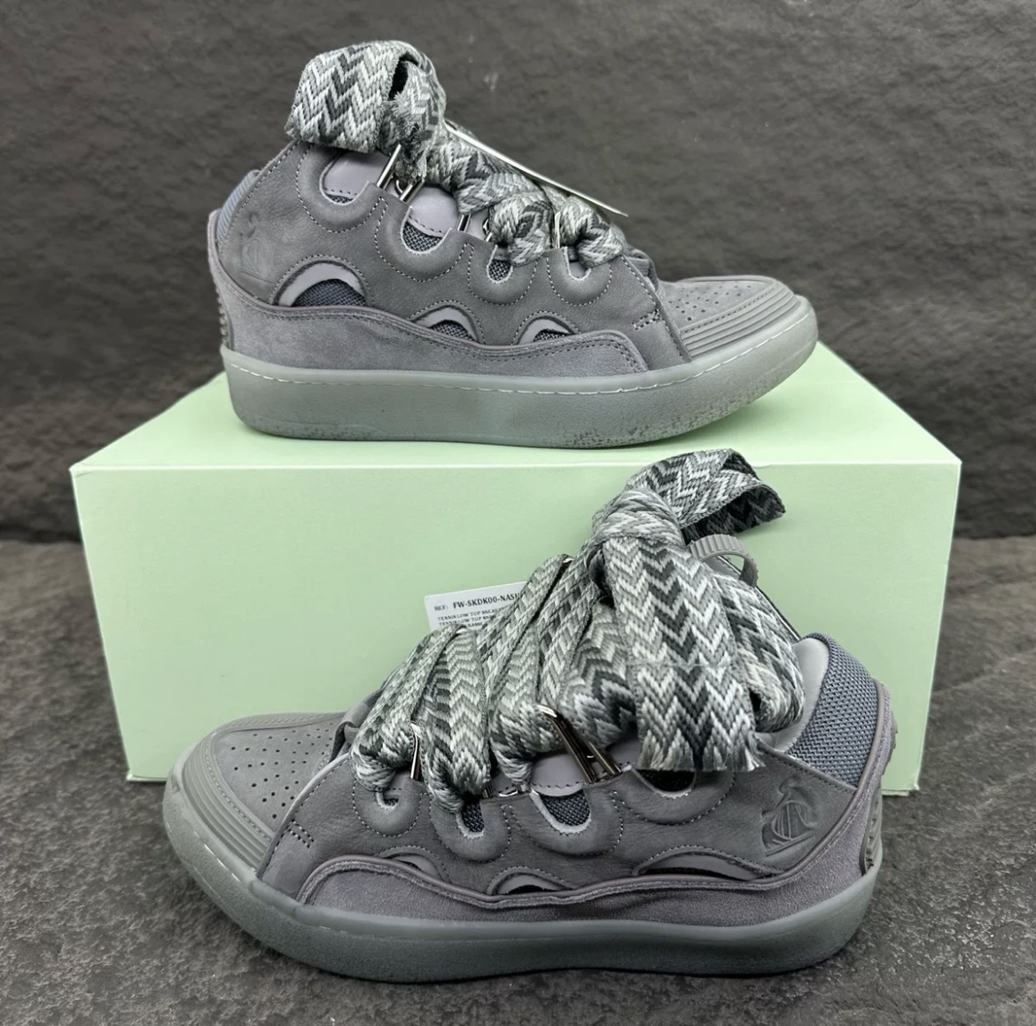 1:1 LANVIN Crub Sneaker Full Grey
