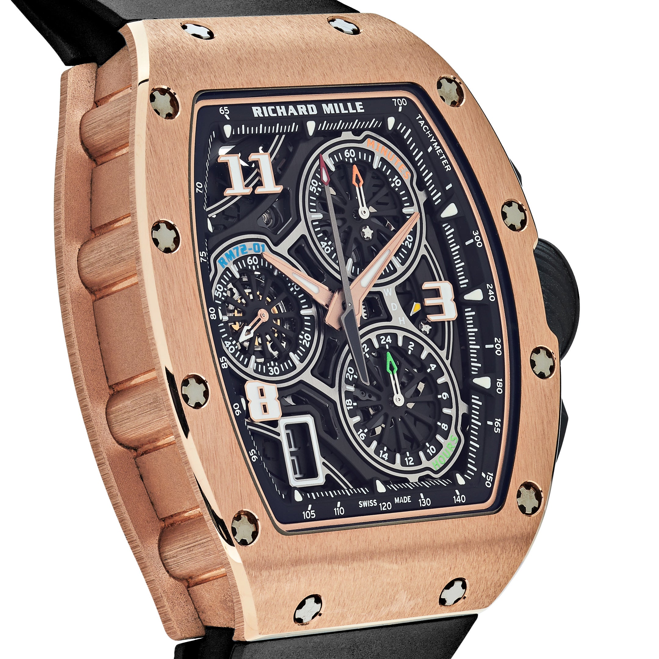 Richard Mille Lifestyle In-House Chronograph Rose Gold RM72-01【1:1 Replica】