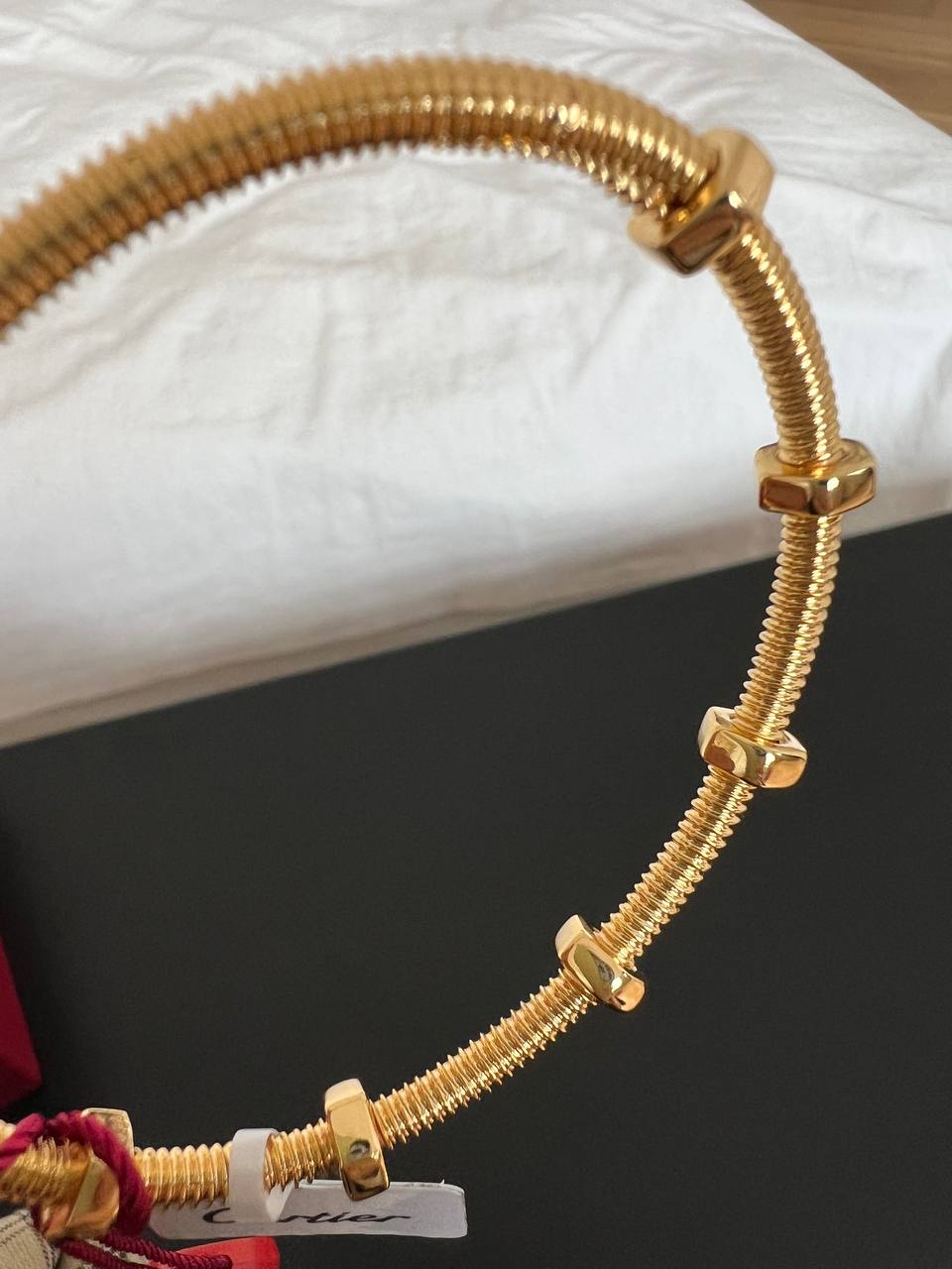 Cartier LOVE Yellow Gold Screw Open Bangle Bracelet