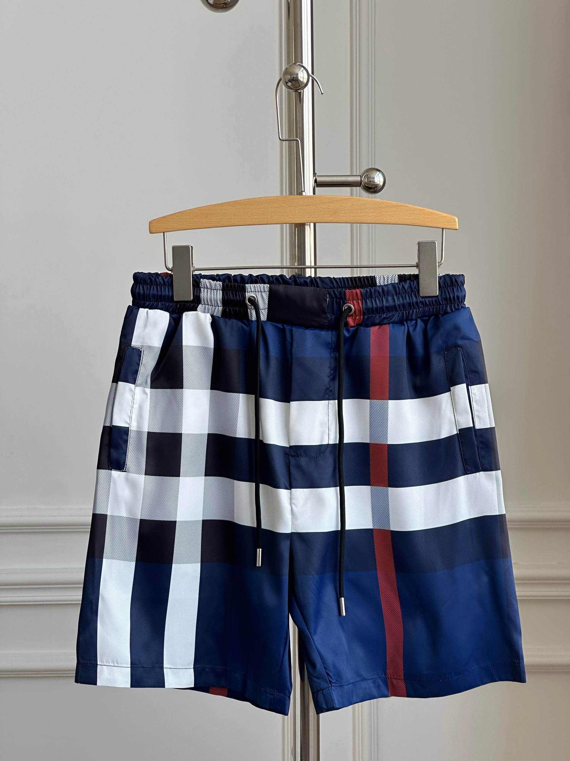 Burberry iconic check beach shorts