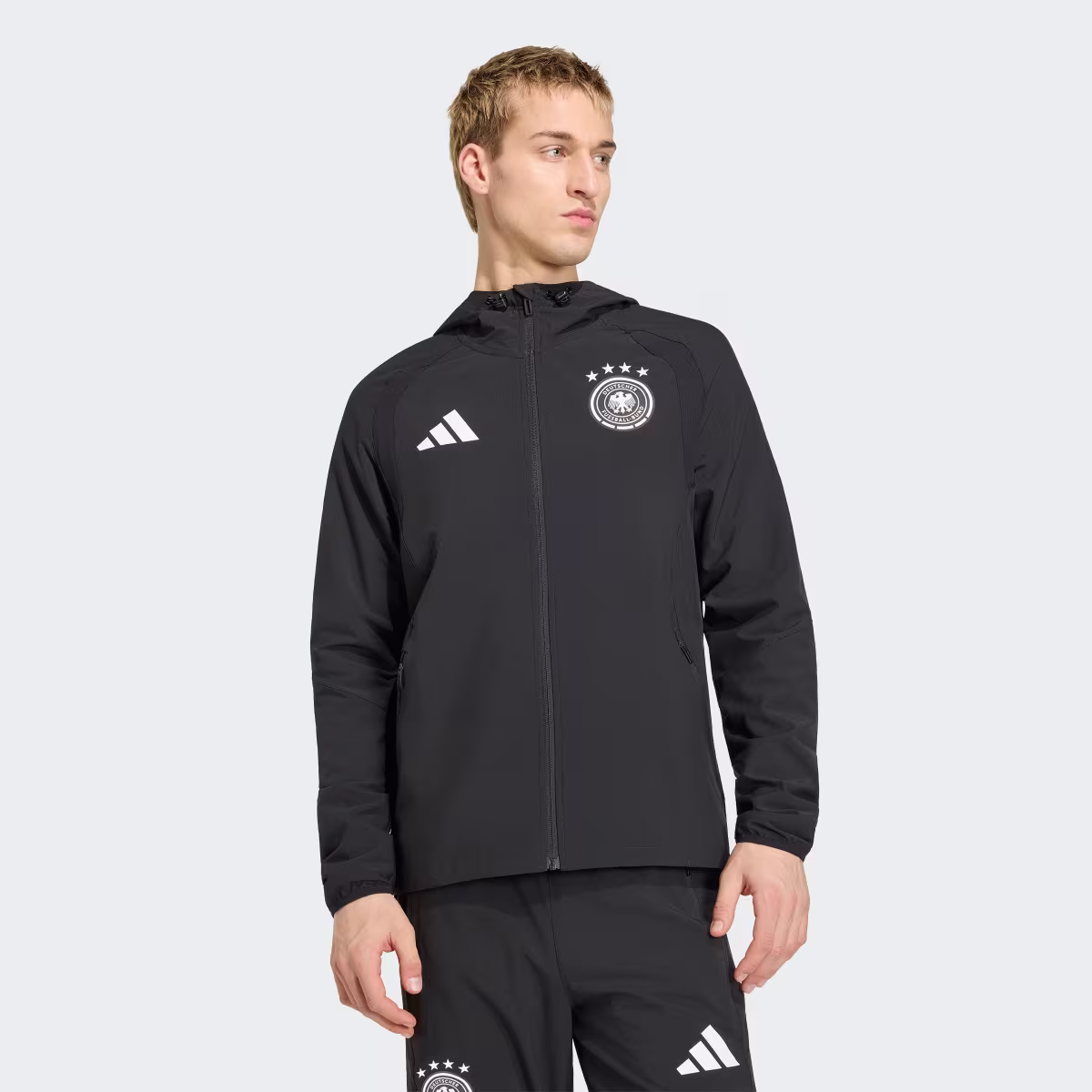 Deutschland Tiro Travel Windbreaker, durchgehender Reißverschluss