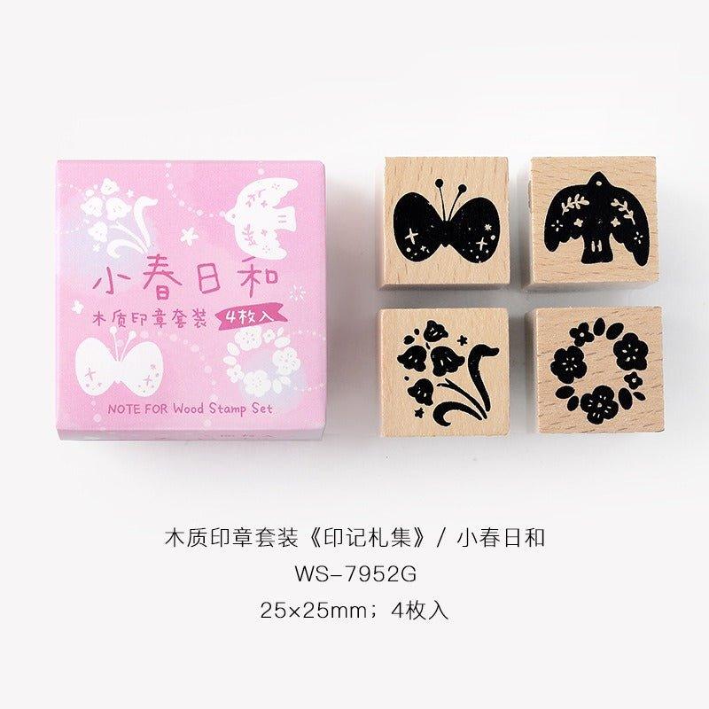 7014 Wooden Stamp Set