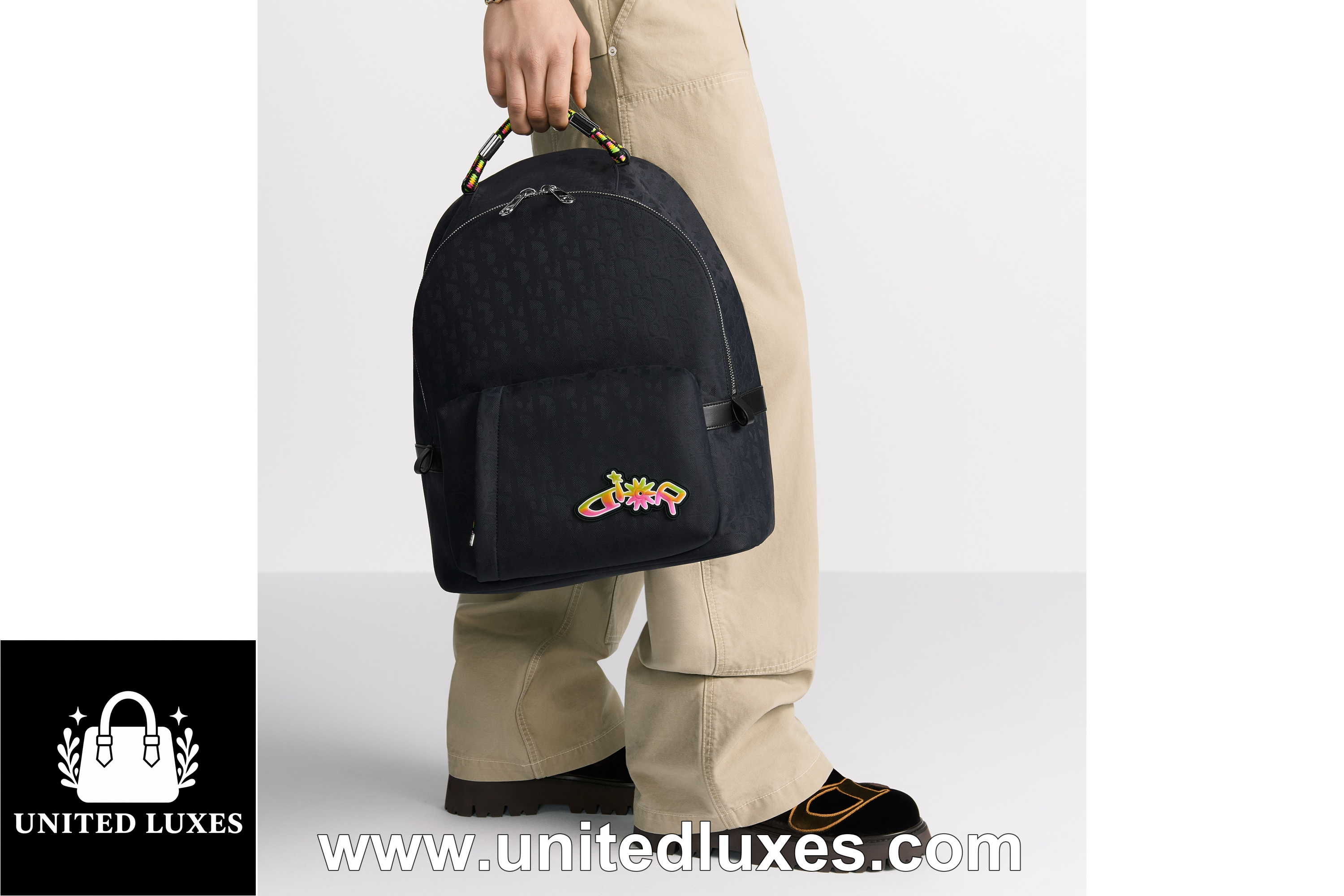 Replica DIOR AND LEWIS HAMILTON Zipped Backpack