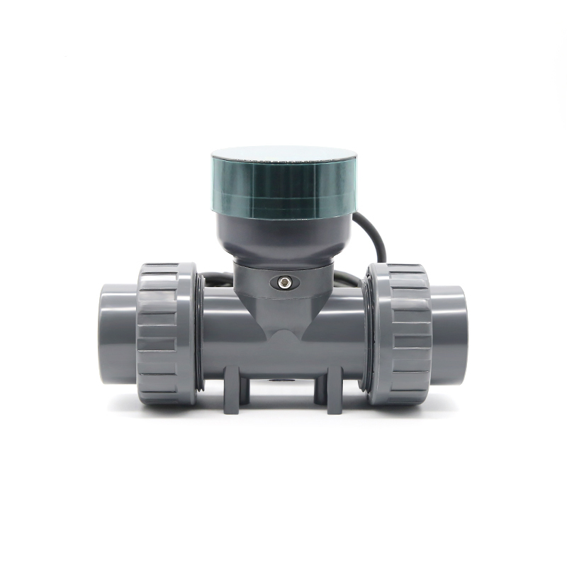 Smart Digital Display Flowmeter RS-485 Remote Signal Transmission Control 1 Inch 3 Inch LCD Electronic PVC Water Flow Electric