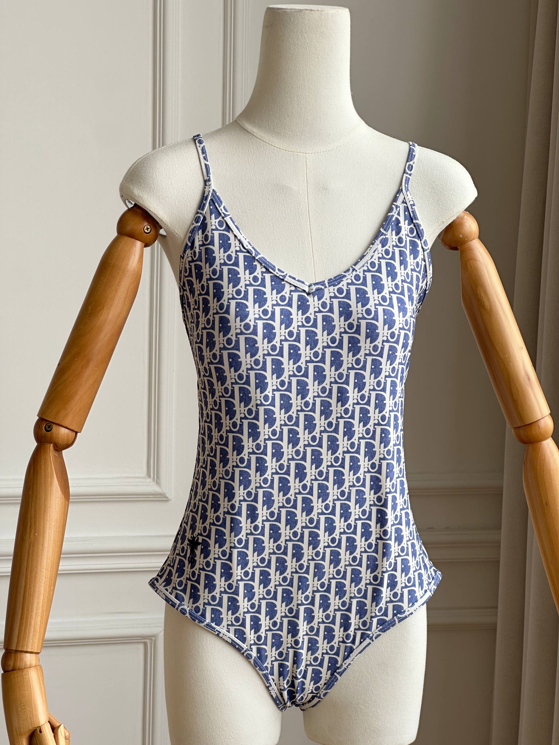 Dior Oblique One-Piece Swimsuit/Bodysuit