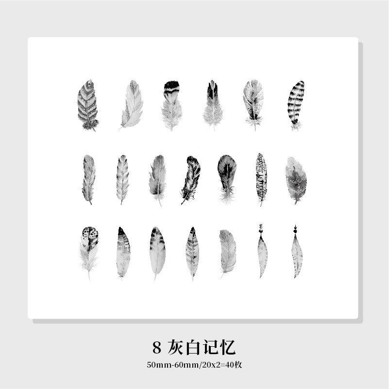 1166 Sticker Pack Fantasy Feather Series